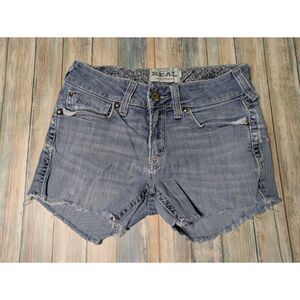 Ariat Distressed Denim Cutoff Shorts Size 29L Western Rodeo Summer Festival